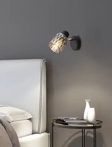 Nástenná lampa Bill Lamp čierna 1x40W E27 dymové tienidlo