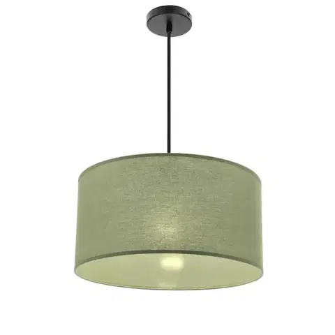 Závesná lampa SHANTI čierna 1x40 E27 mätové tienidlo