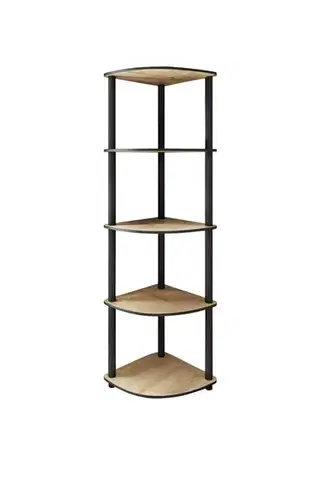 Knižnica Bookcase 5 Corner - Oak