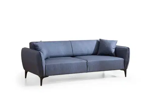 Trojmiestna rozkladacia pohovka Belissimo 220 cm modrá