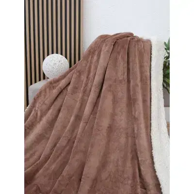 MKLozkoviny.sk Baránková deka mikroplyš Exclusive 150 × 200 cm – Laura mocha mousse