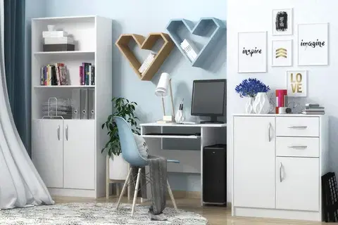 ANES komoda 3D3S, biela