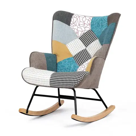 Hojdacie kreslo PW2, patchwork