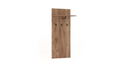 Nástenný predsieňový vešiak Bilbao 63,4 cm dub Remeselný Tabak