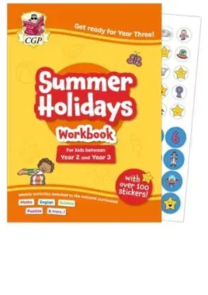 CGP Summer Holidays Activity Workbook - for kids between Year 2 and Year 3 (ages 6-7) - Books
