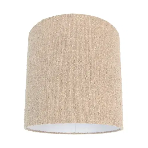 Látkové tienidlo béžové s buklé látkou 40/40 cm