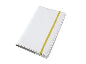 Kožený obal na diár Moleskine S 14 x 9 cm biely deluxe