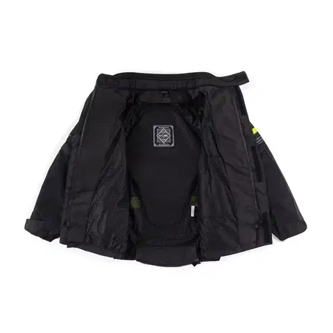 Detská rastúca letné moto bunda W-TEC Pinapoco Farba čierna-fluo, Veľkosť S/M