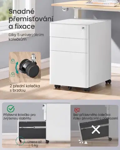 Kancelársky kontajner Argo 39 cm biely