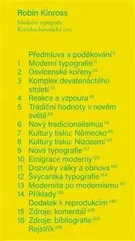 Moderní typografie - Robin Kinross