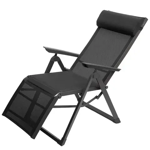 Hliníkové kreslo relaxačné MALTA (antracit)