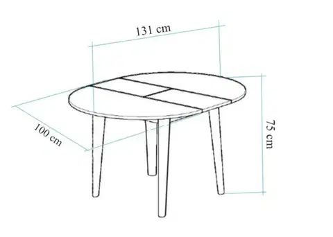 Extendable Dining Table Vina - Atlantic Pine