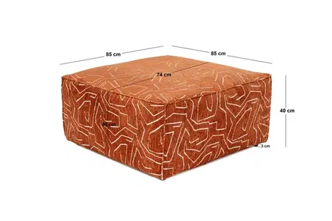 Taburet LORA 85 cm oranžový