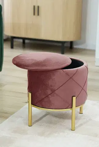 Taburet LIA ružový
