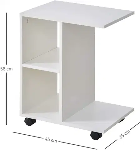 Odkladací stolík Pego biely