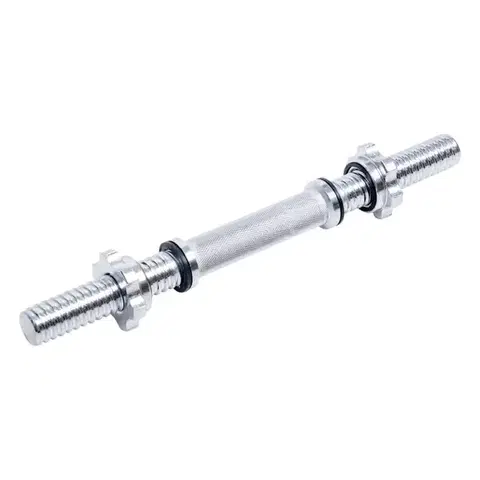 Hriadeľ na jednoručnú činku inSPORTline Tufor 40cm/30mm • so závitom a objímkami