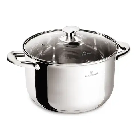 BLAUMANN - Hrniec nerez a sklenená pokrievka 24cm/6l Gourmet Line