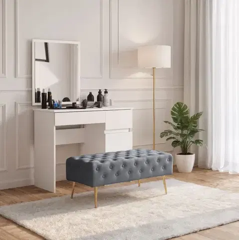 Taburet Monaco grafitový