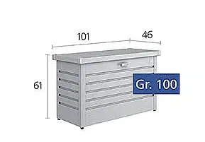 Biohort Úložný box BIOHORT Freizeitbox 100 101 x 46 x 61 cm (tmavo šedá metalíza)