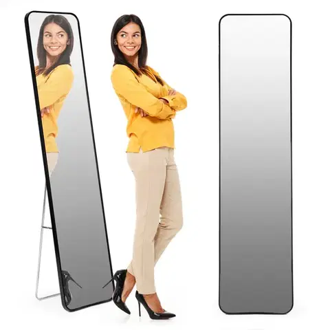 Voľne stojace zrkadlo DUO 159 cm čierne