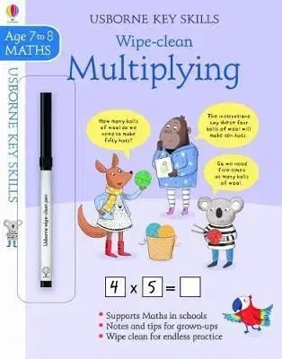 Wipe-Clean Multiplying 7-8 - Holly Bathie