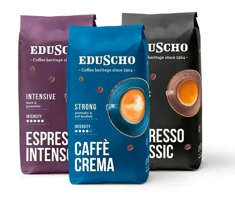 Eduscho Ochutnávkový set 3kg zrnkovej kávy