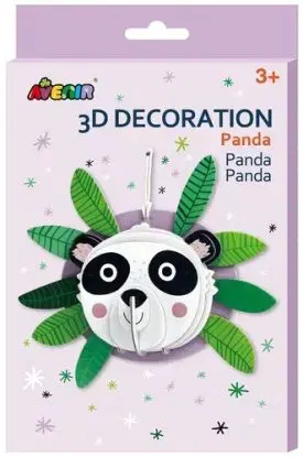 3D dekorácie na stenu Panda - Avenir