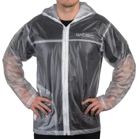 Moto pláštenka W-TEC Lighty Farba transparentná, Veľkosť XS