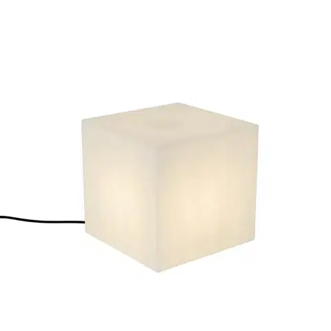 Moderná vonkajšia lampa biela 30 cm štvorcová IP44 - Nura