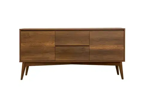 Set s rozkladacím stolom, stoličkami a konzolou (5 kusov) Vina 02 1048 - Walnut, Dark Blue