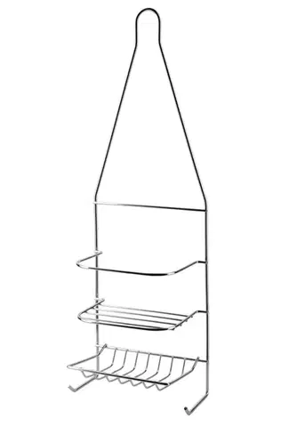 Kúpeľňová polička CARL SILVER 15x46 cm strieborná