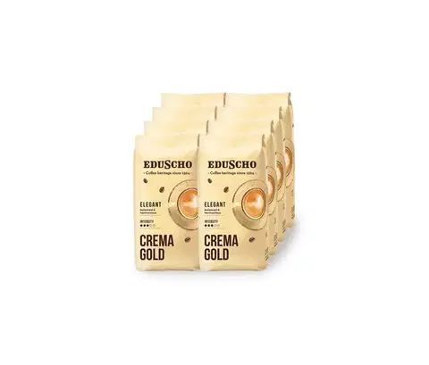 Eduscho Crema Gold – 8 x 1 kg zrnkovej kávy
