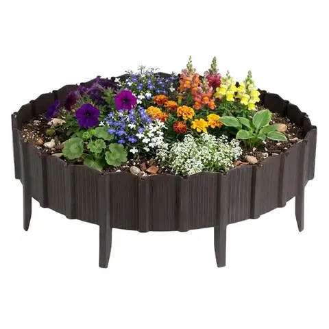 Záhradná palisáda Linea 78,5 cm hnedá