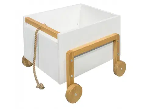 Detský úložný box Victor 60 cm biely