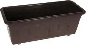 PLASTKON - Truhlík GARDEN 40 cm hnedý