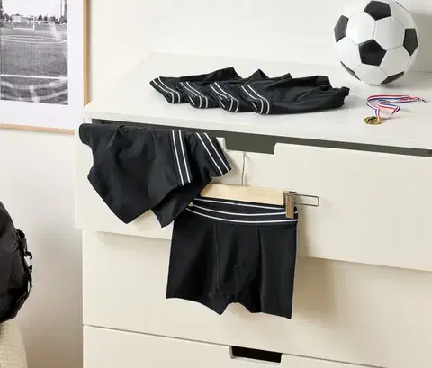 Chlapčenské boxerky, 7 ks, čierne