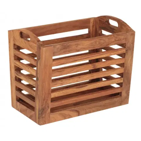 Kôš na noviny Kali 34x29x20 indický masív palisander