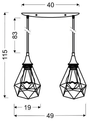 Závesná lampa GRAF Candellux
