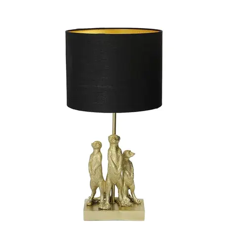 Dekoria Stolová lampa Meerkats 52cm, 25 x 25 x 52 cm 
