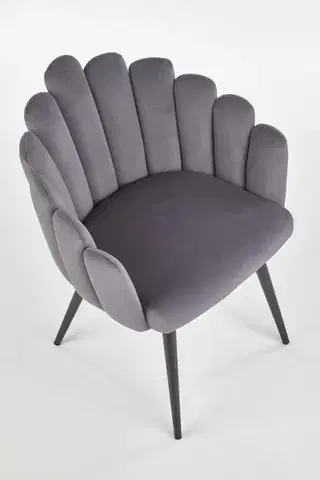 Čalúnené kreslo Nyve sivé
