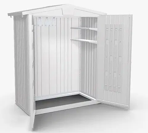 Biohort Záhradný domček BIOHORT Europa 1 - 172 × 84 cm (strieborná metalíza)