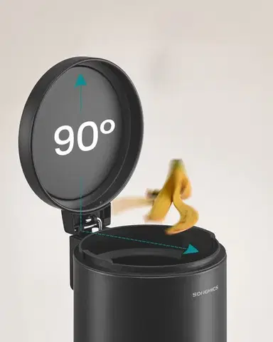 Odpadkový kôš Jelis 6 L čierny