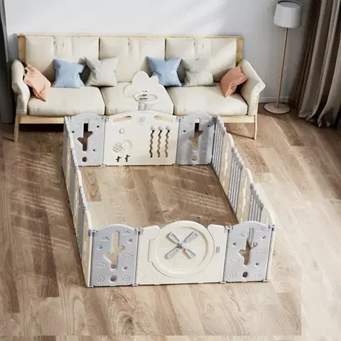 Detská plastová ohrádka inSPORTline Bufalino 16+2 160x240x64 cm