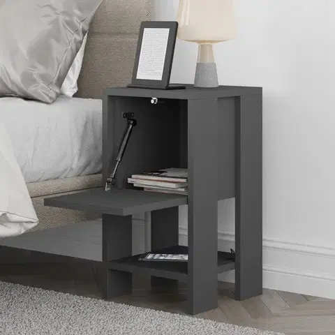 Nočný stolík Ema - Anthracite, Anthracite