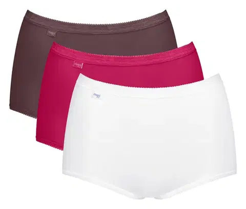 Nohavičky sloggi Basic+ Maxi C3P, červená kombinácia