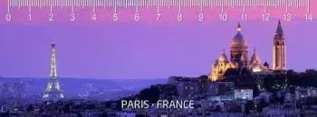 (B) 3D pravítko Paris