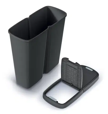 Odpadkový kôš COMPACTO DUA 50 L čierny