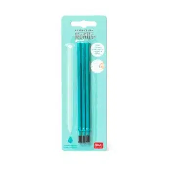 Legami Náhradné náplne do gumovacích pier 3ks tyrkysová ERASABLE PENS