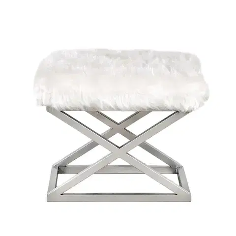 Stolička Capraz Plush White
