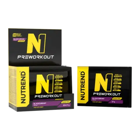 NUTREND N1 Pre-Workout čierne ríbezle